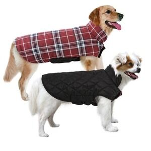 Dog Jackets for Winter, Windproof Waterproof Reversible Dog Coat for Cold Sz 2XL